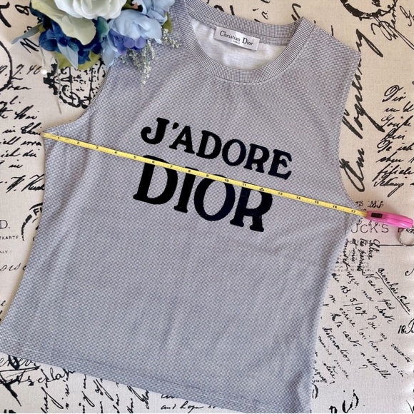 Vintage Christian Dior J'adore Gray Tank Top💗💗💗 - Picture 7 of 9